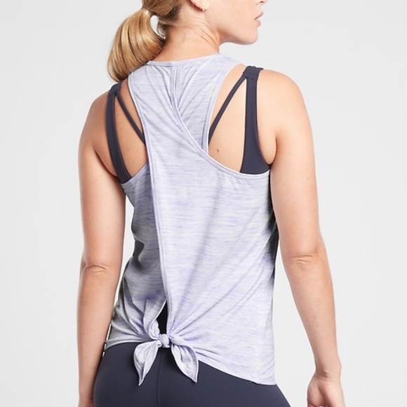 Athleta Essence spacedye tie back tank New - Picture 2 of 3